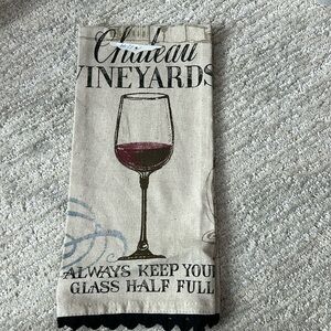 Always keep your glass half full Kitchen Towel
